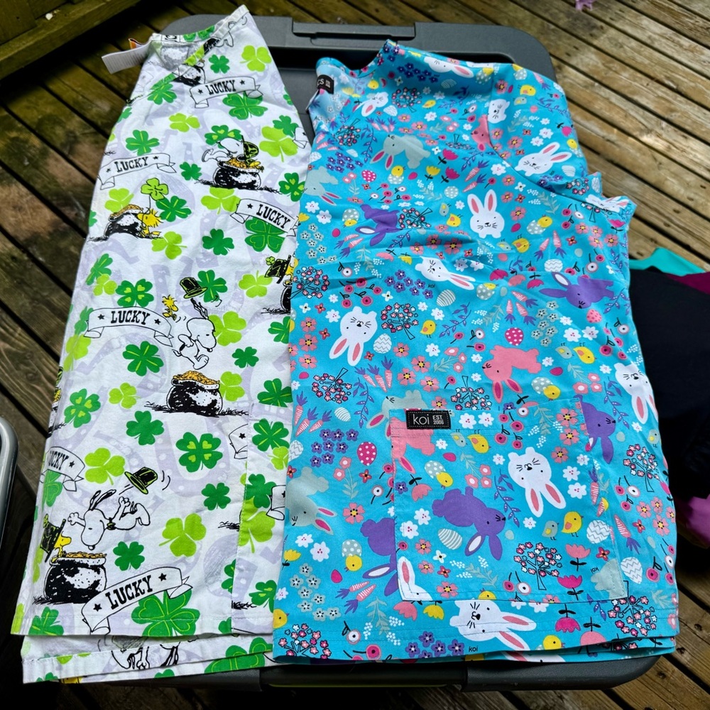 St. Patrick’s Day and Easter Scrub Tops